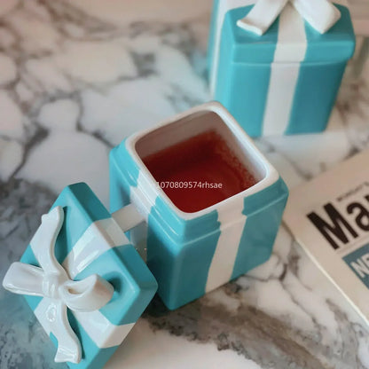 2 peças de caneca de cerâmica para casal, xícara de água de porcelana óssea, caneca de cerâmica, presente de casamento, presente de dia dos namorados, presente de Natal, caneca de café