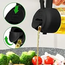 1-2 peças 2 em 1 dispensador de azeite de oliva garrafa 500ml pulverizador de óleo de plástico tanque de spray de óleo de cozinha churrasco cozimento piquenique utensílios de cozinha para casa