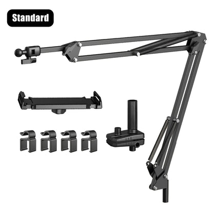 Suporte para tablet, suporte giratório para cama, suporte para celular para iPad Pro de 4 a 12,9 polegadas, Samsung Tab, Xiaomi Pad, suporte ajustável para tablet, braço longo