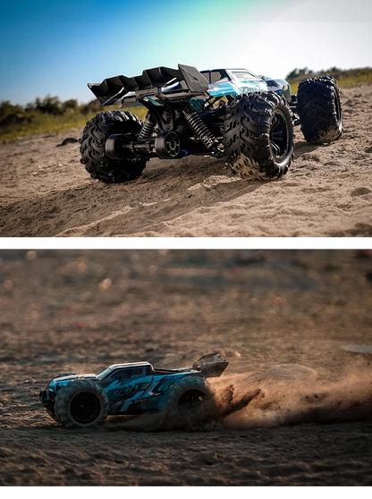 1:16 70 km/h ou 50 km/h 4WD RC Carro com controle remoto LED Carros de alta velocidade Drift Monster 4x4 Truck para crianças vs Wltoys 144001 Brinquedos