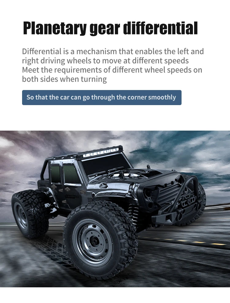 1:16 70 km/h ou 50 km/h 4WD RC Carro com controle remoto LED Carros de alta velocidade Drift Monster 4x4 Truck para crianças vs Wltoys 144001 Brinquedos