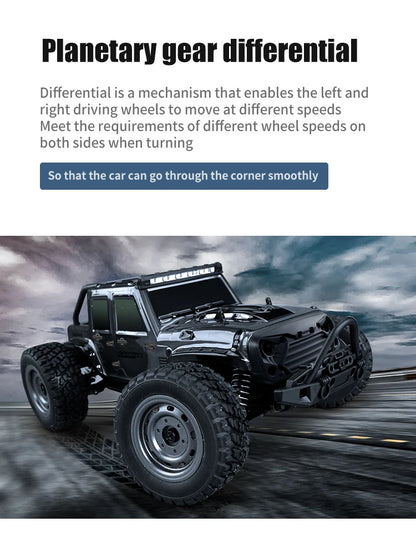 1:16 70 km/h ou 50 km/h 4WD RC Carro com controle remoto LED Carros de alta velocidade Drift Monster 4x4 Truck para crianças vs Wltoys 144001 Brinquedos