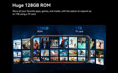 Smartphone Android ultrafino e robusto Cubot KingKong ES, 16 GB de RAM (6 GB + 10 GB), 128 GB de ROM, tela de 6,56" e 90 Hz, câmera de 48 MP, telefone 4G
