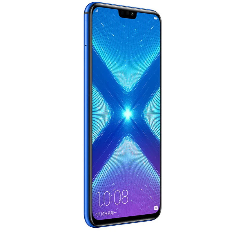 Smartphone HONOR 8X Firmware global CPU Haisi Qilin 710 Câmera traseira de 6,5 polegadas Reconhecimento de impressão digital de 20 MP Telefone usado