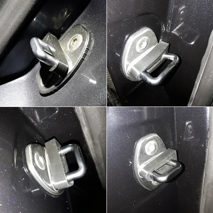 4 peças de borracha para amortecedor de choque para VW Audi Skoda Seat, amortecedor de trava de porta de carro, almofada de vedação, amortecedor silencioso, acessórios de substituição
