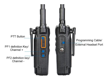 Retevis RT86 Walkie Talkie Rádio bidirecional profissional Walkie Talkie de longo alcance Rádio de comunicação UHF para negócios ao ar livre