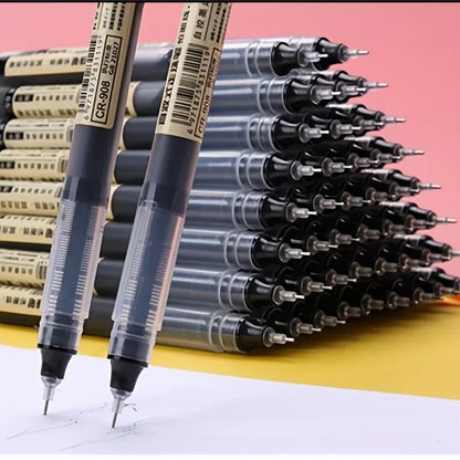 10 peças/conjunto de canetas de gel tipo agulha de alta qualidade, caneta esferográfica líquida reta, artigos de papelaria kawaii, material de escritório e escola