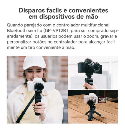 SONY Alpha ZV-E10 ZVE10 APS-C E-Mount Vlog Câmera Mirrorless Digital Com Lente 16-50mm Câmera Compacta 4K Fotografia Profissional