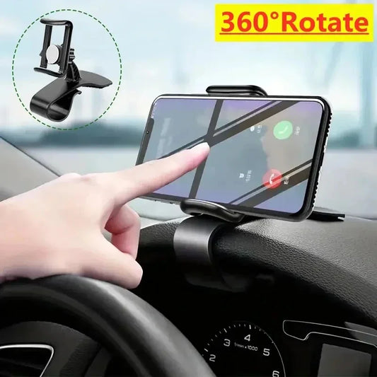 Suporte universal para telefone de carro, painel de carro, clipe de montagem, suporte para GPS, telefone celular, suporte de navegação multifuncional