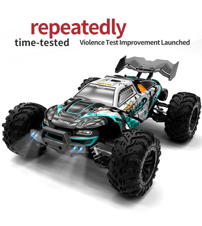 1:16 70 km/h ou 50 km/h 4WD RC Carro com controle remoto LED Carros de alta velocidade Drift Monster 4x4 Truck para crianças vs Wltoys 144001 Brinquedos