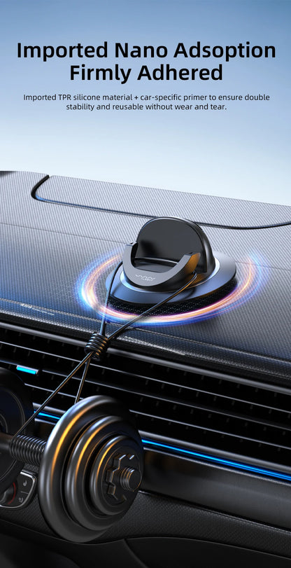 Suporte de telefone para painel de carro vyvylabs com rotação de 360°, operação universal com uma mão, suporte universal para telefone para uso no carro