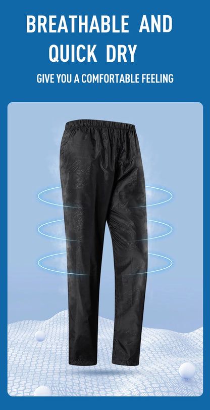 Calça de caminhada feminina e masculina LNGXO, calça impermeável para áreas externas, unissex, escalada, acampamento, esportes, secagem rápida, montanha, chuva, anti UV