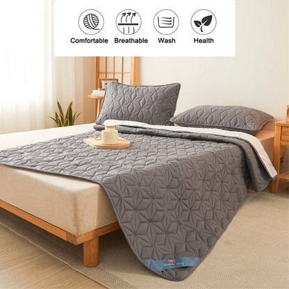 Sobrecolchão impermeável com elástico, protetor acolchoado, colcha, capa de colchão de inverno para cama de solteiro/casal 140/160 coberta cobertor