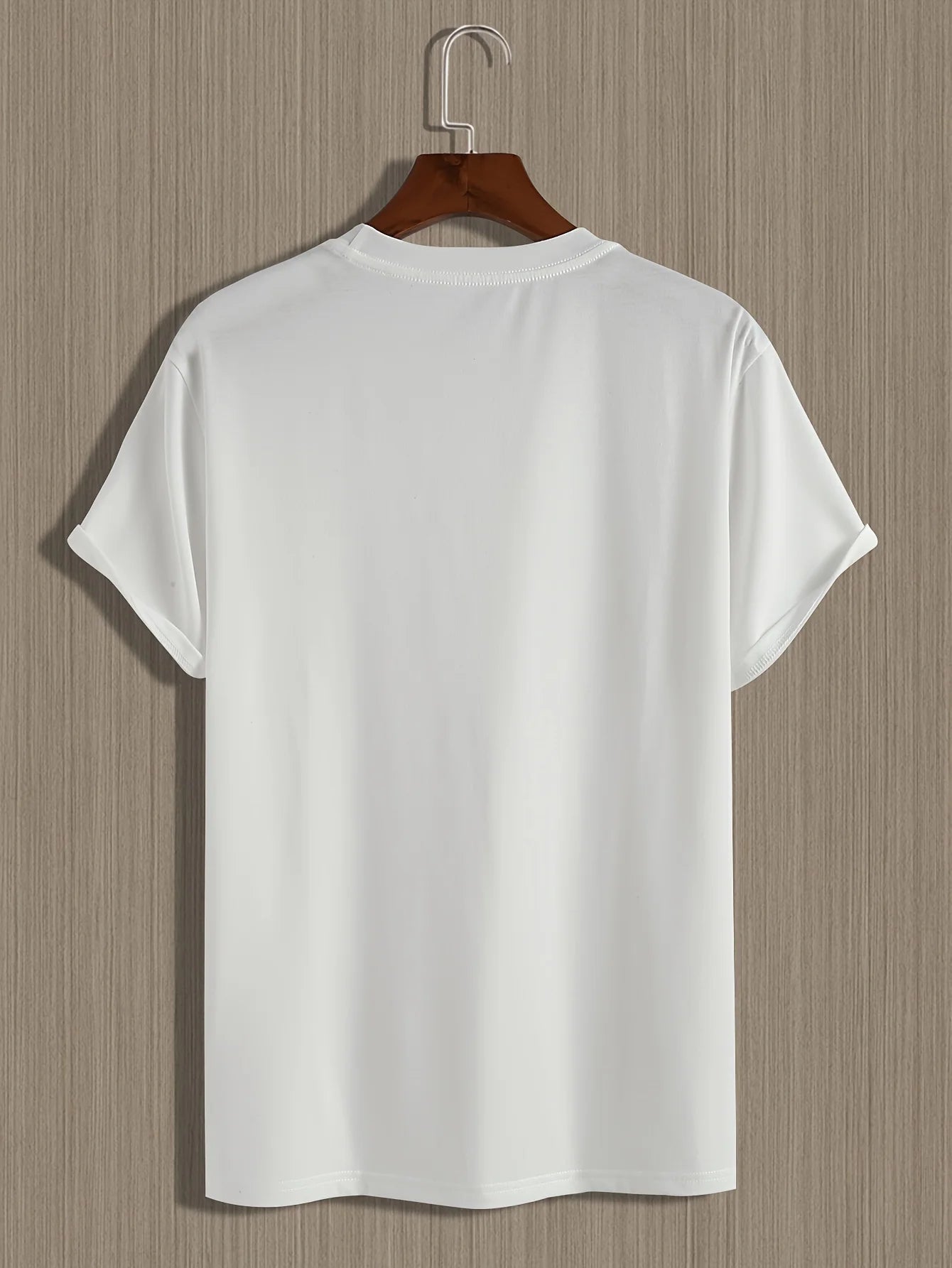 Camiseta masculina 100% algodão, folgada, de verão, com estampa de letras criativas PARIS, casual, slim fit, gola redonda, manga curta