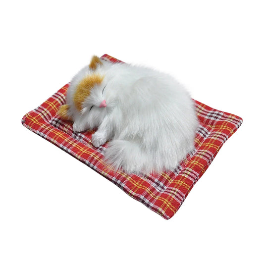 Lovely Simulation Animal Doll Plush Cat Toy with Sound Kids Toy Decorations Stuffed Toys 6.7 Inches